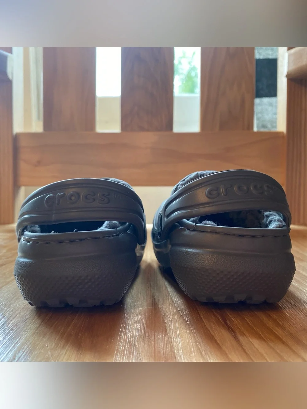 CROCS Toddler Classic Lined Clog in Gray